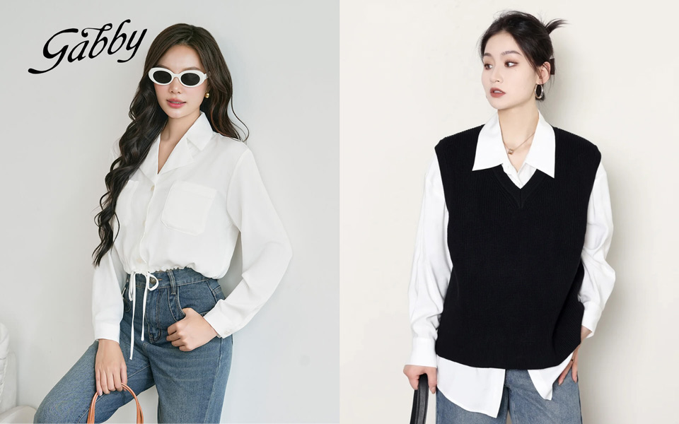 Nghệ thuật phối đồi sơ mi trắng quần jeans
