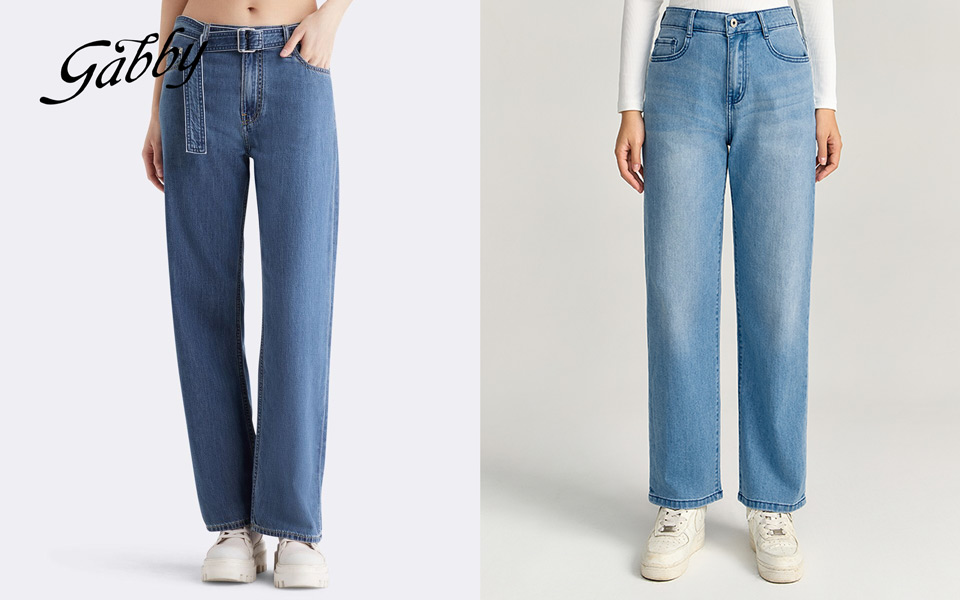 Quần jeans ống đứng