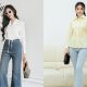Style quần jean áo sơ mi trắng nữ