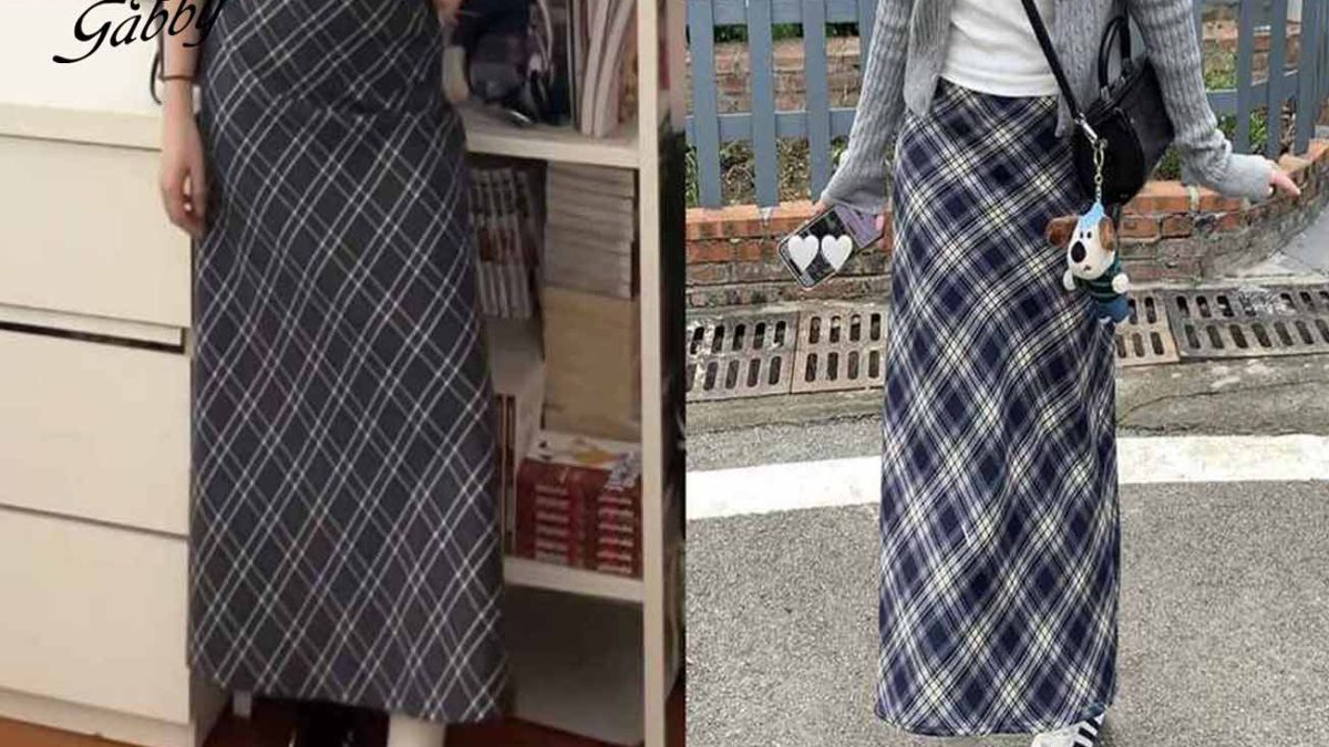 Chân váy kẻ caro Hàn Quốc