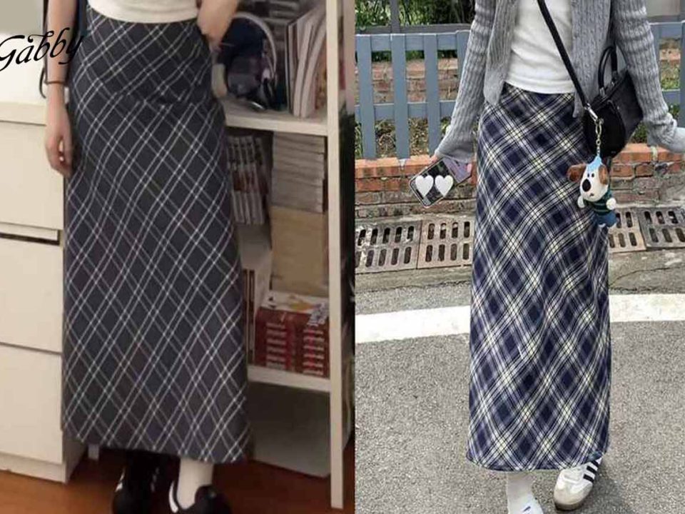 Chân váy kẻ caro Hàn Quốc