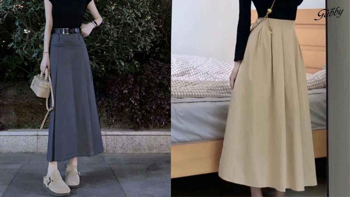Chân váy xếp ly mặc với áo gì đẹp