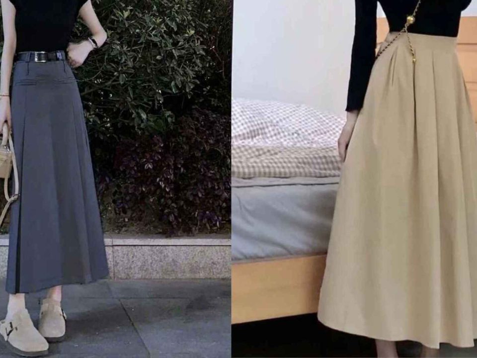 Chân váy xếp ly mặc với áo gì đẹp