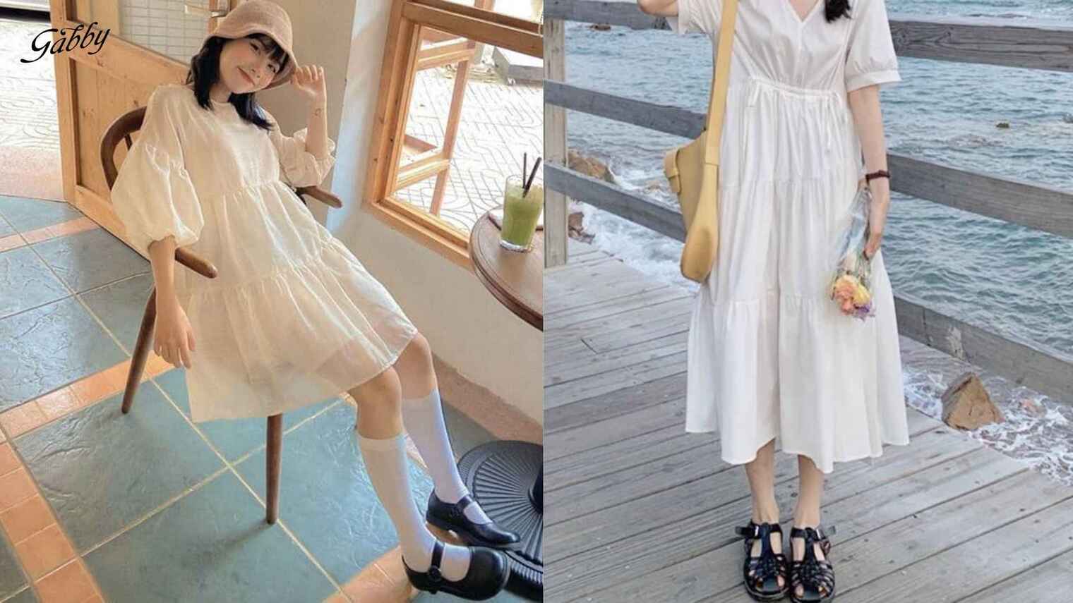 Đầm Baby Doll Thổ cẩm phối với sandal