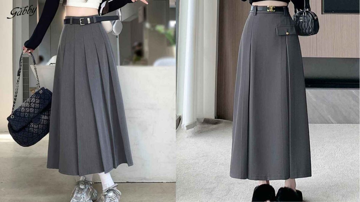 Mẫu chân váy xếp ly đẹp