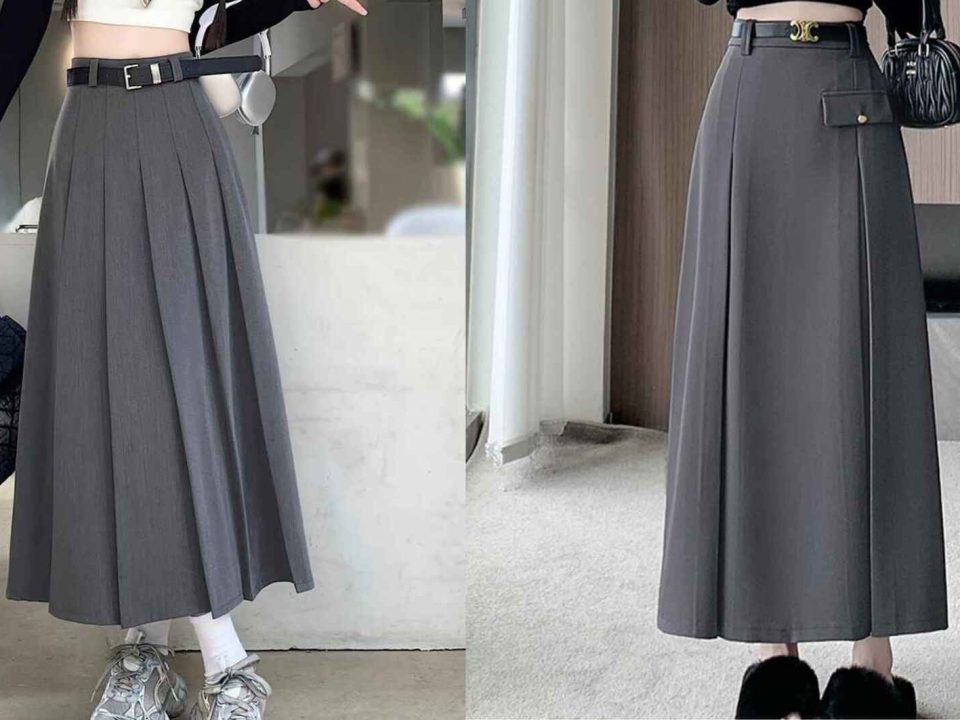 Mẫu chân váy xếp ly đẹp